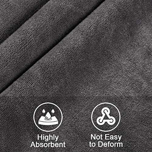 Orighty Bath Towels Pack of 2 - Soft Feel Grey Bath Towel Sets, Highly Absorbent Microfiber Towels for Body, Quick Drying, Microfiber Towel for Sport, Yoga, SPA, Fitness, (27’’ x 54’’) - Image 4