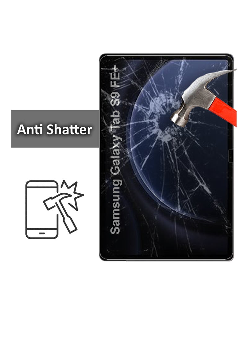 حماية شاشة زجاجية لجهاز سامسونج جالكسي تاب S9 FE بلس 12.4 بوصة – شفافية عالية، لمسة رقيقة، مضادة للانفجار، حواف سلسة، تركيب سهل، واقي شاشة لجهاز سامسونج جالكسي تاب S9 FE بلس 12.4 بوصة - Image 3