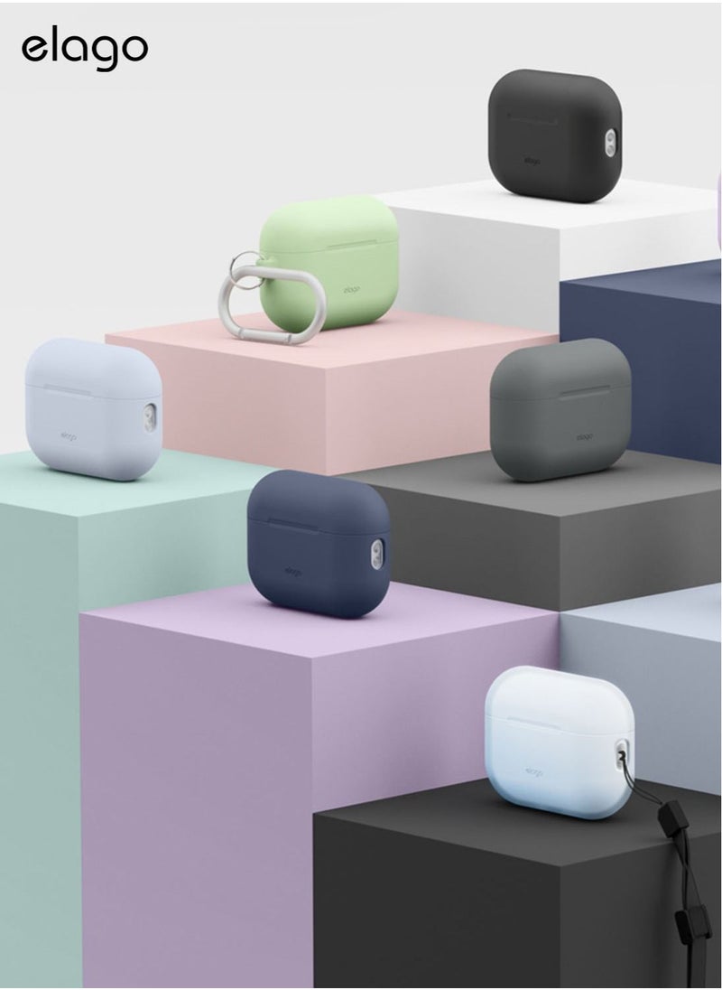Elago - Silicone Hang for Airpods Pro 2nd Gen (2022) Case Cover with Carabiner - Light Blue - Image 1