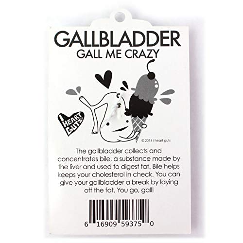 I Heart Guts Gallbladder Keychain – Gall of the Wild - Gallbladder Removal Recovery Gift, Digestive Health Support, Funny Medical Keychain for Post-Surgery Laughs - Image 5
