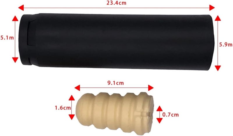 DEMULAX Car Rear Shock Absorber Buffer Rubber Boot Set - Image 2