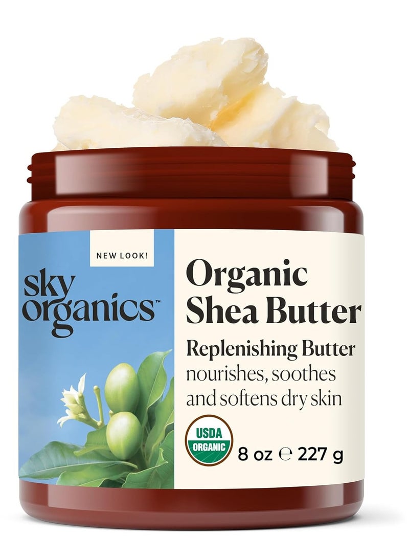Sky Organics Sky Organics - Organic Shea Butter, 8 oz - Nourishes, Soothes, and Softens Dry Skin - Raw & Undefined - Essential Fatty Acids & Antioxidants - Natural, Vegan & Cruelty Free - Skin Care & Self Care - Image 5