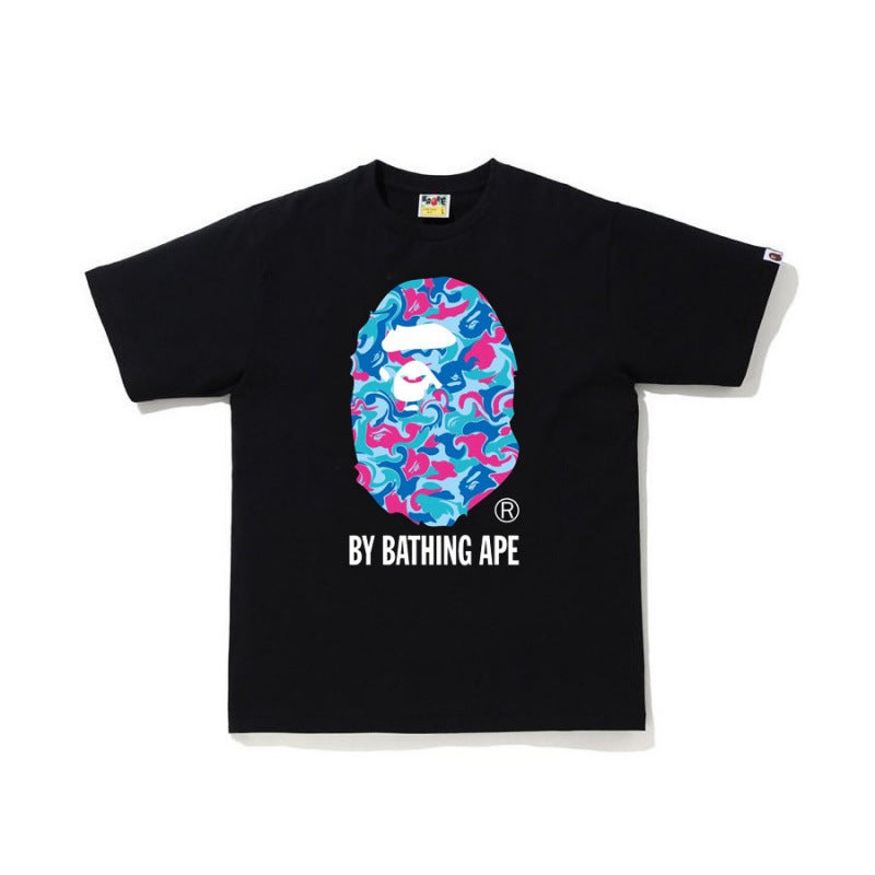 Japanese Trendy Brand Ape Children''s Short-Sleeve Summer Printed Ape T-Shirt for Boys and Girls, Casual Parent-Child Outfit - Image 3