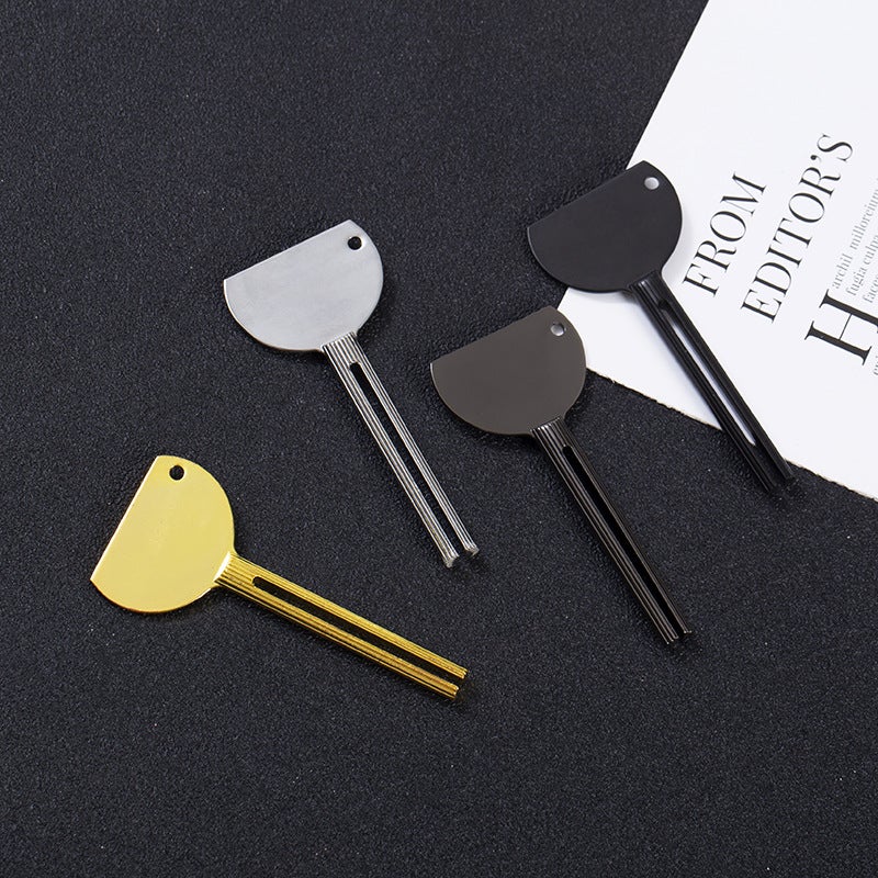 Zinc Alloy Plated Manual Squeezer For Toothpaste Beauty Hair Dyeing Pigment Metal Cosmetic Paste Dispenser Storage Cleaning Tool - Image 5