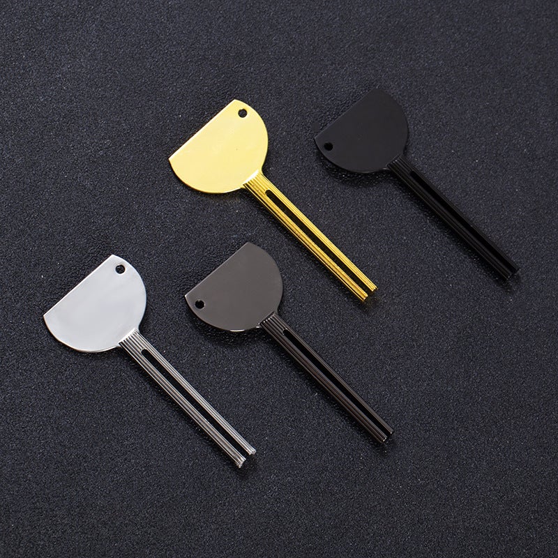 Zinc Alloy Plated Manual Squeezer For Toothpaste Beauty Hair Dyeing Pigment Metal Cosmetic Paste Dispenser Storage Cleaning Tool - Image 2