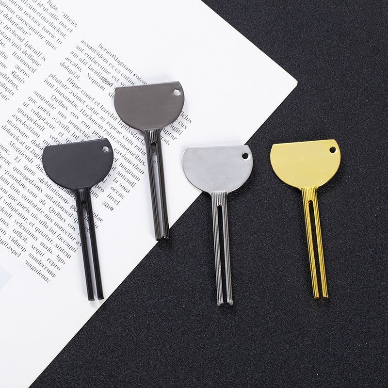 Zinc Alloy Plated Manual Squeezer For Toothpaste Beauty Hair Dyeing Pigment Metal Cosmetic Paste Dispenser Storage Cleaning Tool - Image 4