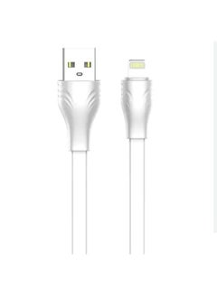 LS551 Fast Charging Data Cable Lightning To USB-A, 1M Length And 2.1 Current Max - White
