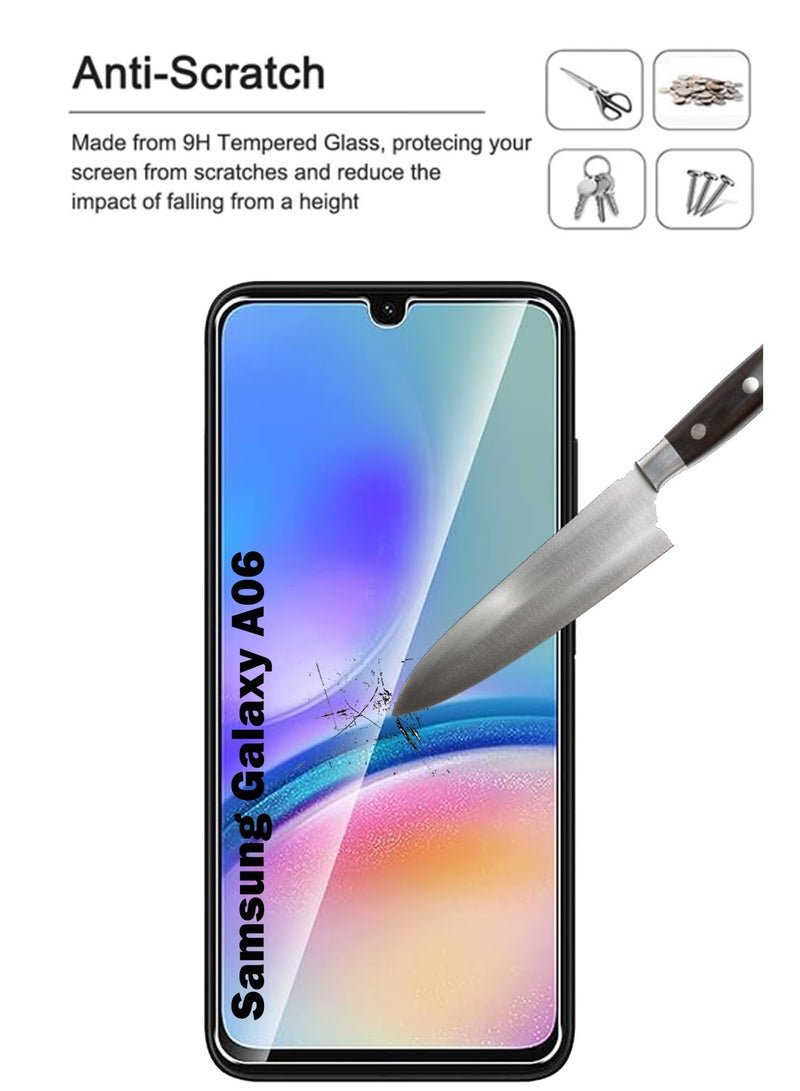 URBBKING Samsung Galaxy A06 - Glass Screen Protector - Clear - Image 4