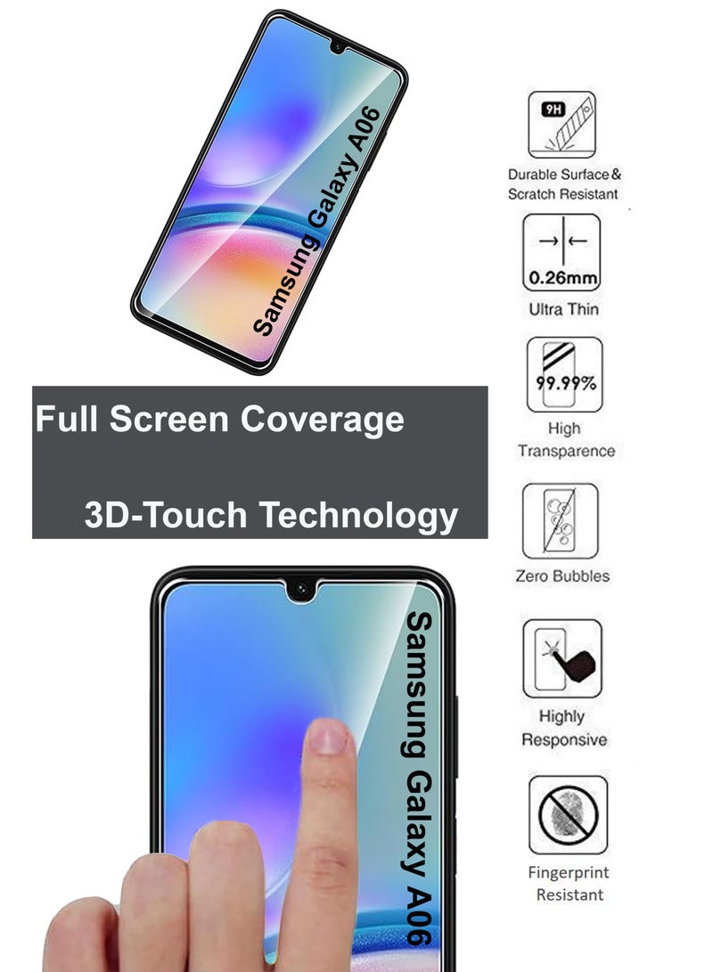 URBBKING Samsung Galaxy A06 - Glass Screen Protector - Clear - Image 3