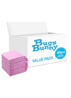 Bugs Bunny Disposable Changing Mats, 60 Counts, Soft Waterproof Mat, Portable Leak Proof Changing Mat, New Mom Leak-Proof Under pad, Mattress Table Protector Pad  - Image 1