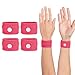 COMFYTHERA Motion Sickness Wristband AntiNausea Acupressure Wrist Band for Nausea Relief Dizziness and Vomiting from Car Sea Boat Flying Travel Sickness for Adults and Kids Rose Red Large 2 Pairs - Image 1