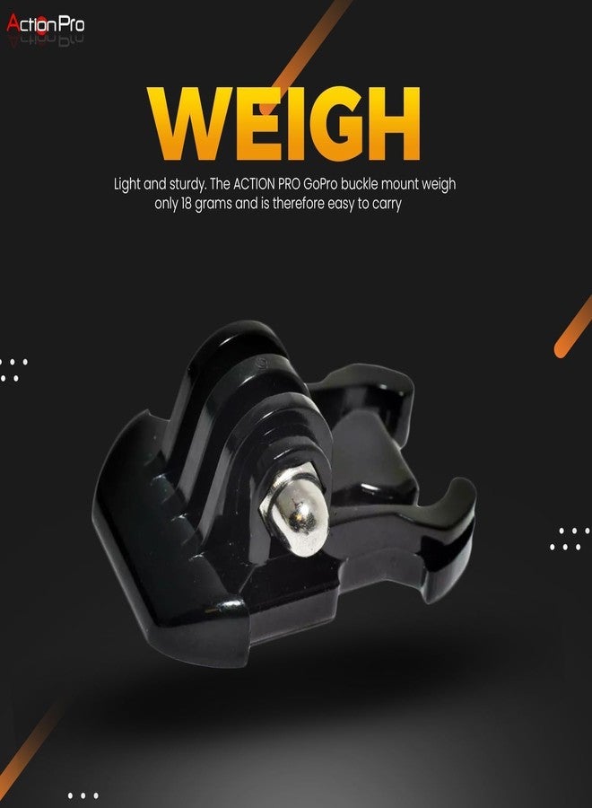 Action Pro Quick Release Basic Buckle with Thumb Screw Compatible with GoPro Hero 13/12/11/10/9/8/7/6/5/4/3, Insta360, SJCAM, YI, EKEN 4K & Other Action Cameras - Image 5