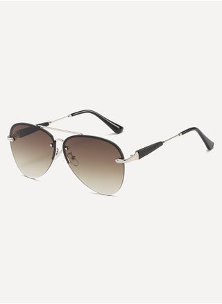 Silver Frame + Tea Gradient Lenses