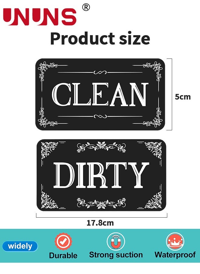 Dishwasher Magnet,2PCS Clean Dirty Magnet For Dishwasher,Upgrade Super Strong Magnet,Easy To Read Non-Scratch Magnetic Silver Indicator Sign With Clear,Black - pzsku/Z5FFDAC1278CF8D61F367Z/45/_/1733824072/cbfaff38-3be6-4d3c-9483-8140716937f4