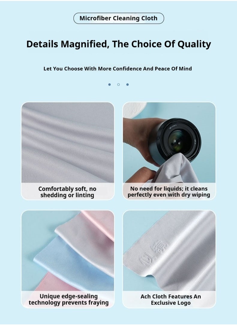 Healife - Microfiber Cleaning Cloth - Multi-functional for Glasses, Phones, Jewelry, and More (GREY) - Image 1