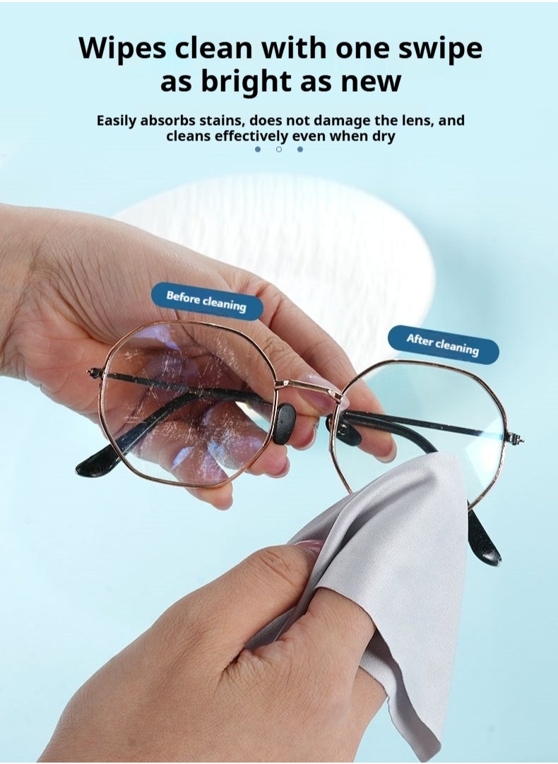 Healife - Microfiber Cleaning Cloth - Multi-functional for Glasses, Phones, Jewelry, and More (GREY) - Image 1