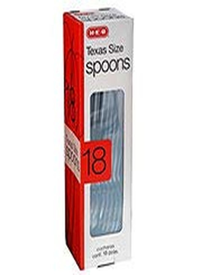 HEB Texas Size Clear Plastic Spoons (4) - Image 2