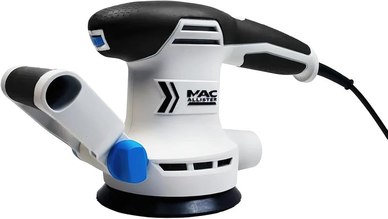 Mac Allister Msos300 300W 230-240V Corded Random Orbit Sander, White/Black - Image 1