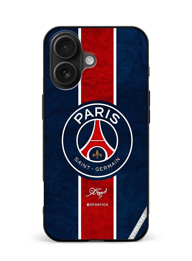 COVERSCART Protective Case Cover For Apple iPhone 16 Plus Paris Saint Germain Design Multicolour