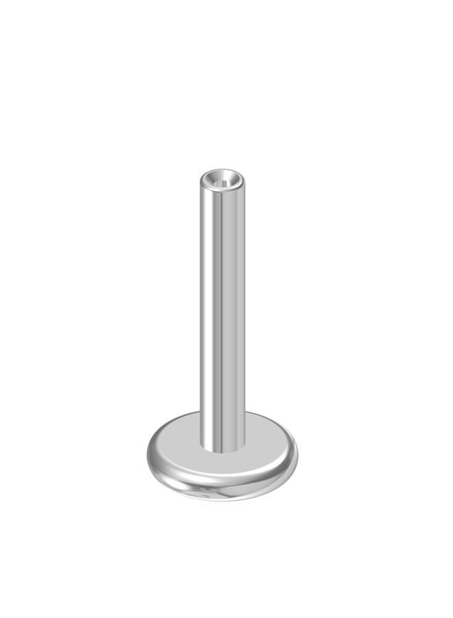 NewkeepsR 20g/18g/16g G23 Titanium Press Fit Threadless Push Pop in Labret Lip Monroe Tragus Earring Stud Piercing, 8mm, Metal, no gemstone - Image 1