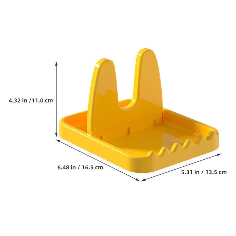 Foldable Kitchen Pot Lid Rack with Spoon Rest and Cutting Board Holder 3PCS Set - Image 3