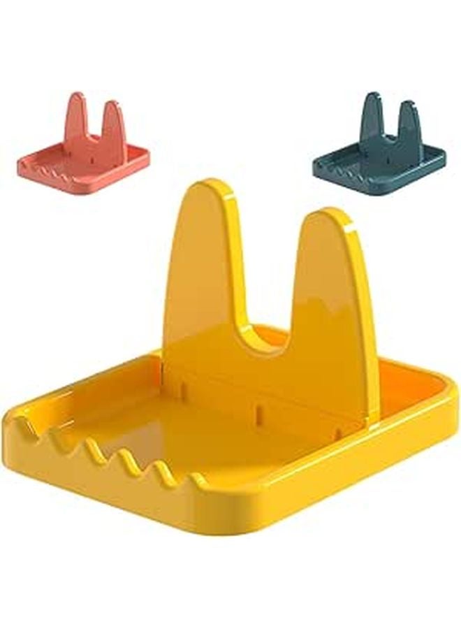 Foldable Kitchen Pot Lid Rack with Spoon Rest and Cutting Board Holder 3PCS Set - Image 1