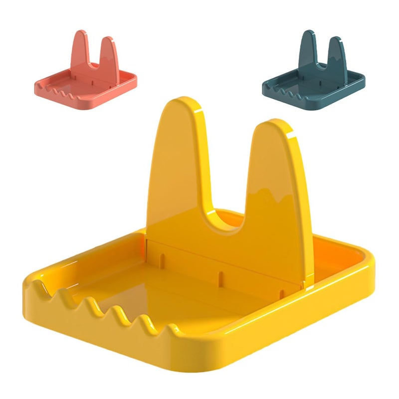 Foldable Kitchen Pot Lid Rack with Spoon Rest and Cutting Board Holder 3PCS Set - Image 2