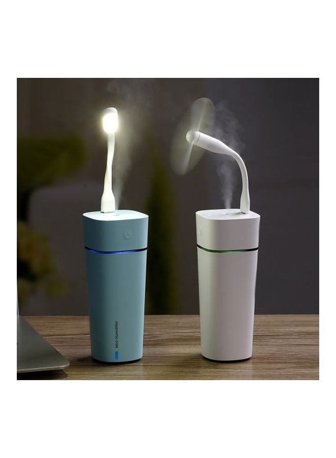 إسكدنيا جهاز ملطف للجو 3 في 1 مع مروحة صغيرة ومصباح وردي - Image 4