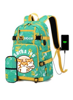 Cartoon Middle School Student Backpack Primary School Student Large Capacity School Bag Pencil Case Set 47*14*30cm