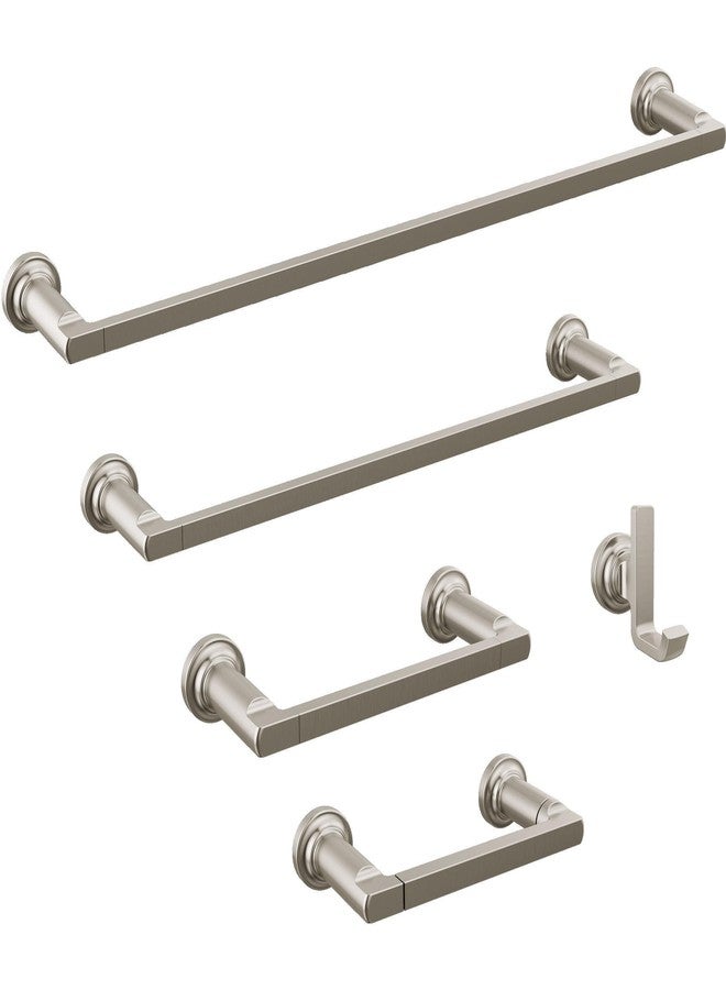 DELTA FAUCET 78935-SS Tetra Double Towel Hook Bath Hardware Accessory in Stainless Steel - Image 2