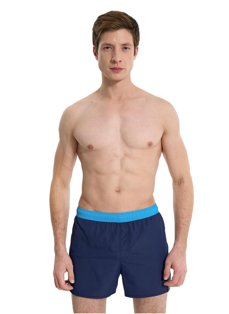 Joss Men’s Swimming Shorts - Joss Blue/Light Blue, Quick-Drying Swim Trunks with Adjustable Waist & Practical Pocket  - Image 1
