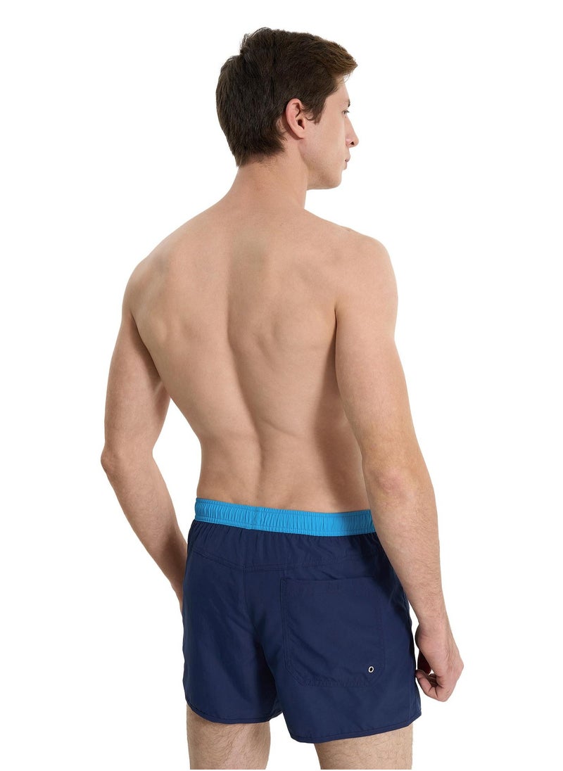 Joss Men’s Swimming Shorts - Joss Blue/Light Blue, Quick-Drying Swim Trunks with Adjustable Waist & Practical Pocket  - Image 2