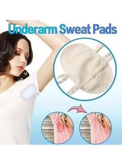 OMEVE 1pair Washable Underarm Sweat Pads, Armpit Sweat Absorbing Guards, Dress Sweat Perspiration Pads  - Image 3