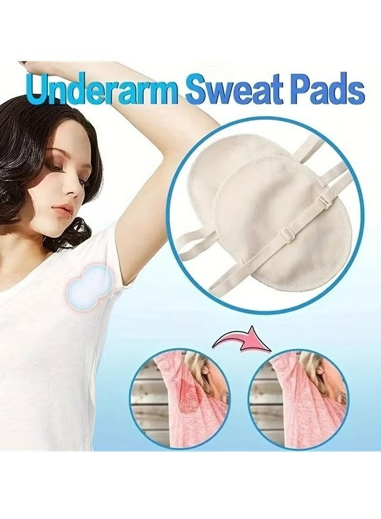 OMEVE 1pair Washable Underarm Sweat Pads, Armpit Sweat Absorbing Guards, Dress Sweat Perspiration Pads - Image 3