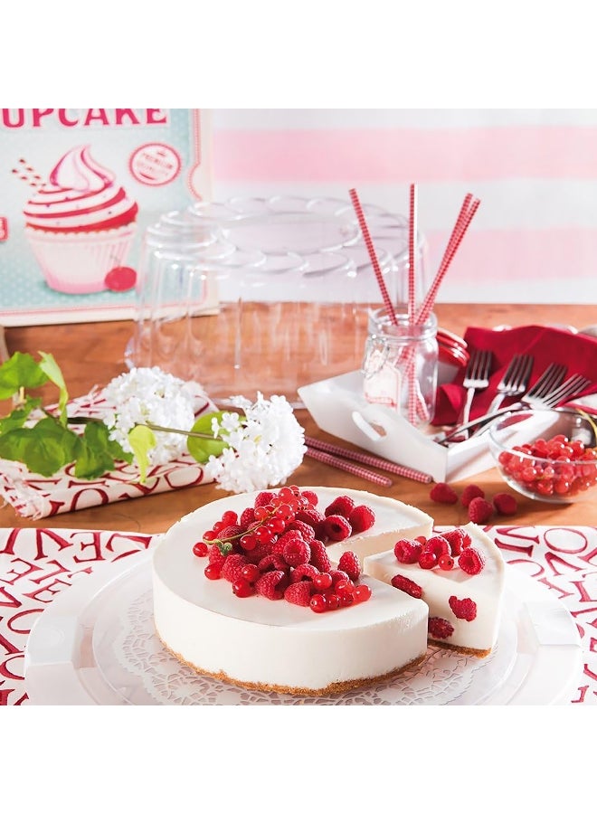 Snips BPA Free Plastic Cake Carrier Clear and White 15.5 x 34.5 x 39 cm 000161 - Image 5