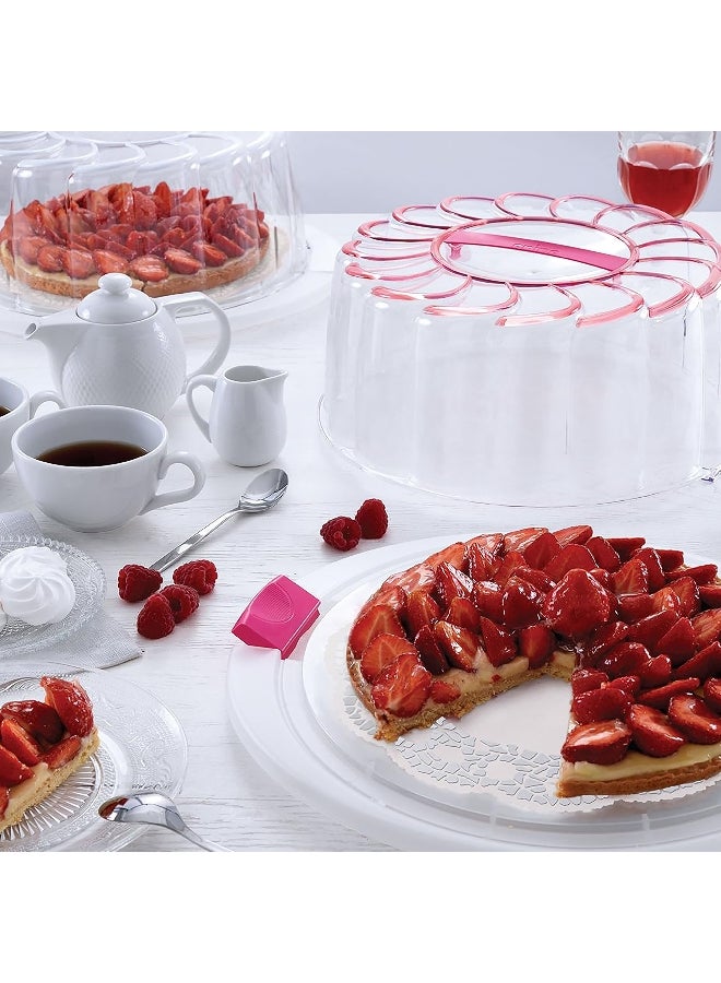 Snips BPA Free Plastic Cake Carrier Clear and White 15.5 x 34.5 x 39 cm 000161 - Image 4