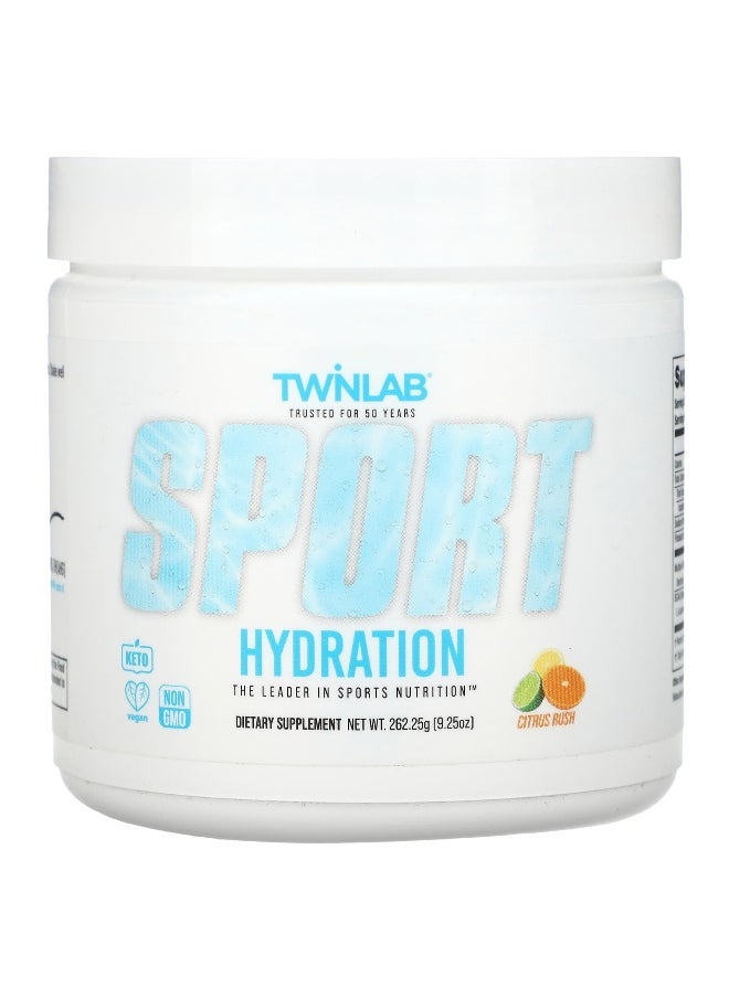 Twinlab Twinlab, Sport Hydration, Citrus Rush, 9.25 oz (262.25 g)  - Image 1