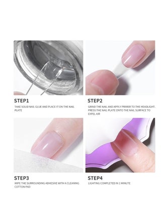 Solid Nail Glue Gel For Press On Nails Acrylic Fake Nails 3D PVC Candy Soft Polish For Nail Strengthening DIY Nail Art Home Salon Use - view 3
