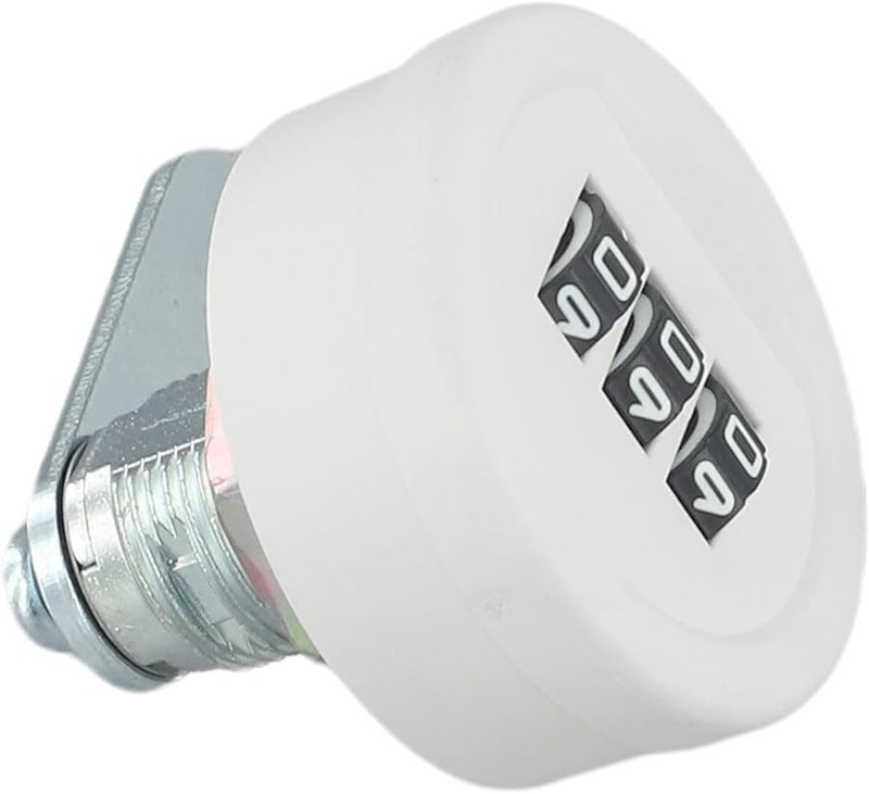 20mm White 3 Digit Combination Lock Plastic Zinc Alloy Steel For Caravans Drawers - Image 4