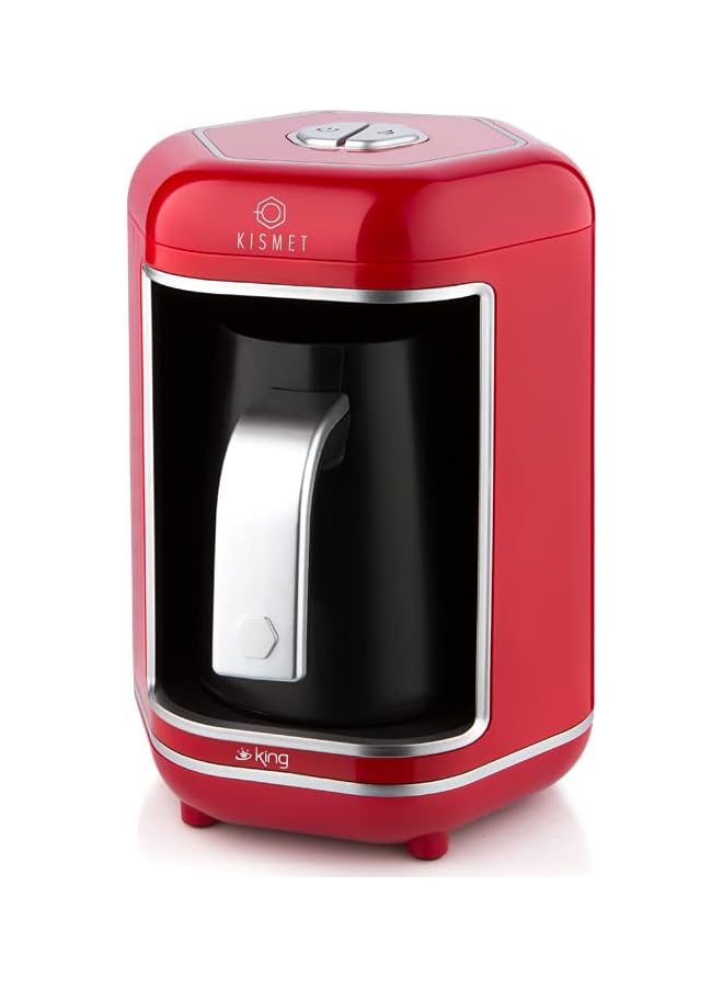 King Kismet Turkish Automatic Coffee Machine K 605, turkish coffee maker (Red) - Image 1