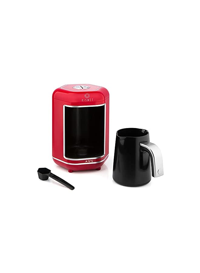 King Kismet Turkish Automatic Coffee Machine K 605, turkish coffee maker (Red) - Image 3