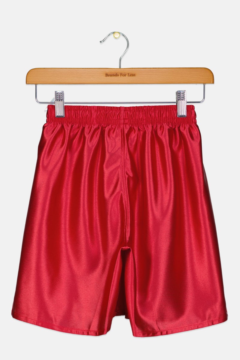 PUMA Kids Boy Brand Logo Shorts, Red - Image 2