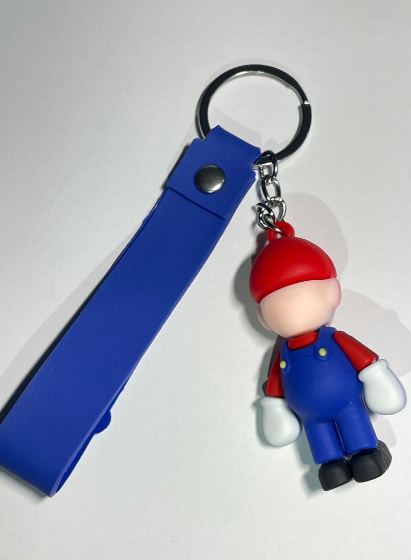 ميدالية مفاتيح كرتونية مميزة اكسسوار لطيف سلسلة مفاتيح بشخصية سوبر ماريو مع شريط يتناسب مع السيارة والمحفظة والحقيبة هدية ابداعية لطيفة - Image 2