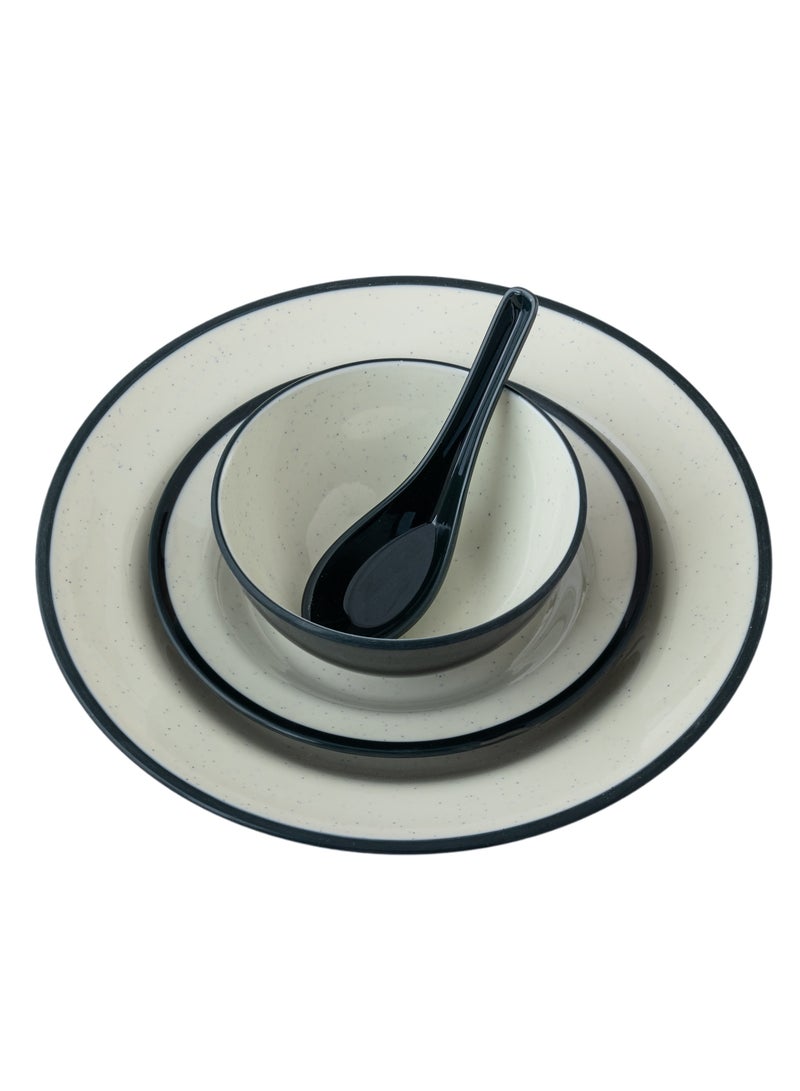 سي سي بن شيهون طقم سفرة 57 قطعة من الميلامين العالي الجودة و الأمن في الميكرويف - Image 5