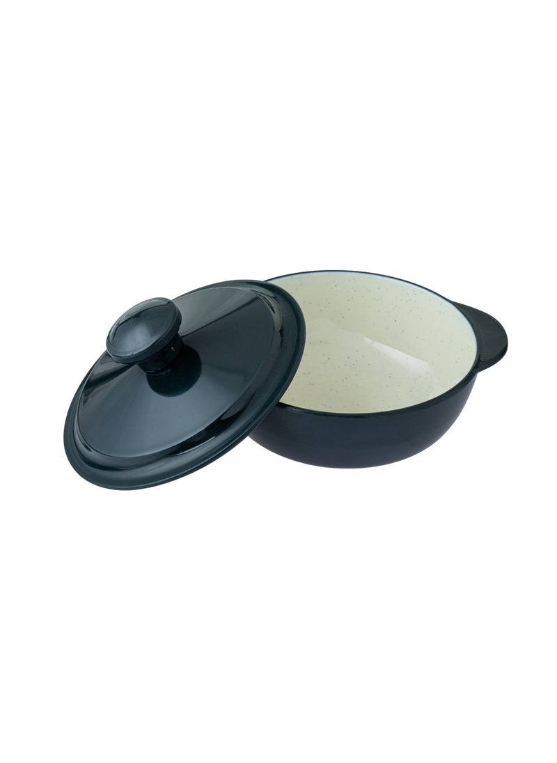 CC Bin Shihon 57-Piece Dinner Set Made of High Quality Melamine, Safe in Dishwasher and Microwave Navy 6x10 cm  - Image 5