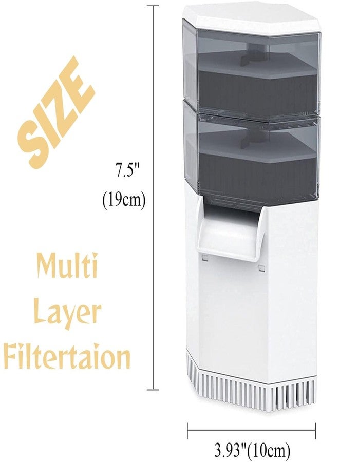 VAYINATO® 2 in 1 Low Level Multi Layer Corner Water Fall Aquarium Reptiles Fish Tank Turtle Filter Cum Water Changer | Low Noise (XP-01B | 7.5 Watts | 850L/Hr| 2 Filter Box) by Petzlifeworld - Image 5