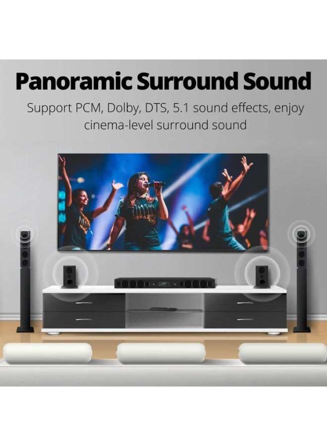 دايتويز كابل صوت بصري رقمي، بطول 5 أقدام، كابل ألياف بصرية S/PDIF، كابل Toslink TV بصري، مناسب لأجهزة Soundbar، والمسرح المنزلي، ومكبرات الصوت، والتلفزيون، وبلايستيشن 4، وإكس بوكس، سلك موصلات ذهبي. - Image 5