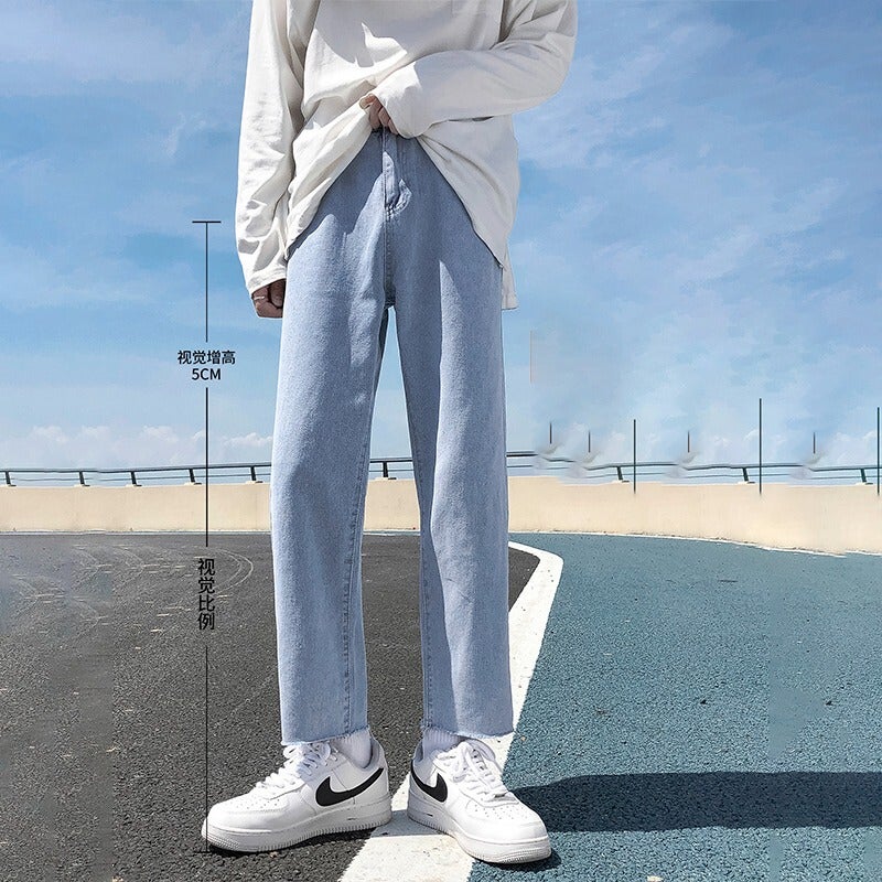 Unisex Classic Denim Jeans Loose Fit Daily Outdoor Wear - Image 3
