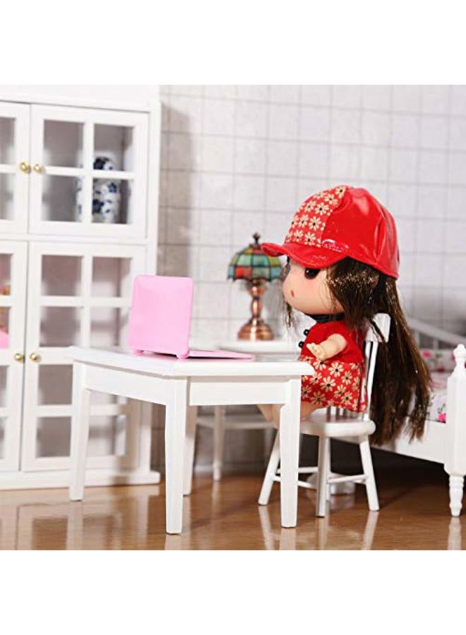Lynkaye Dollhouse Decoration Miniature Accessories Dollhouse Computer Laptop Tablet Phone Simulation Accessories for Doll 1/6 1/12 Miniatures Play Set - 3 Pcs (3 Laptop-Black) - Image 5