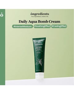 ONGREDIENTS ONGREDIENTS Daily Aqua Bomb Cream | Niacinamide, Panthenol, Hyaluronic Acid, Peptide Complex, Green Tea, Advanced Hydrating Formula for Dry, Sensitive Skin | Vegan, Korean Skin Care 80ml / 2.70 fl Oz  - Image 2